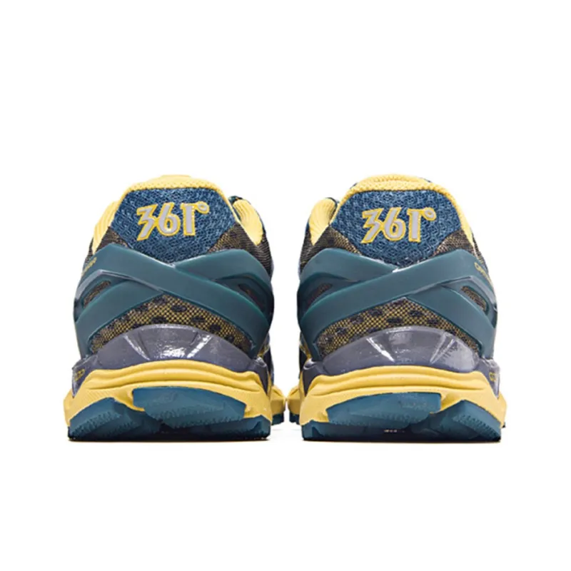 361° Ortega Slip-Resistant Low-Top Running Shoes Women's Yellow Blue-4