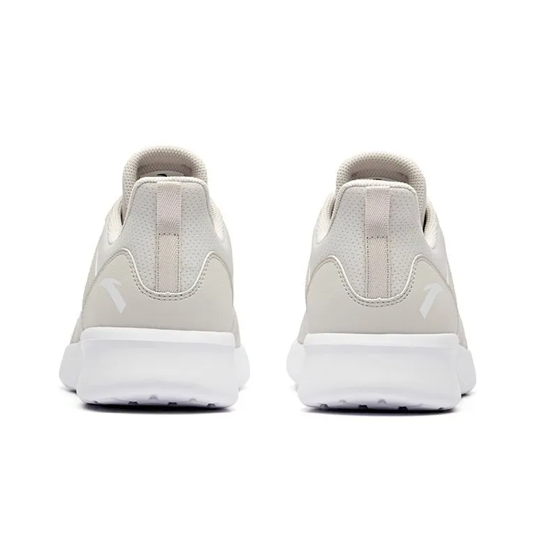 Anta Running Collection Breathable Lightweight Low-Top Running Shoes Men's Gray White-3