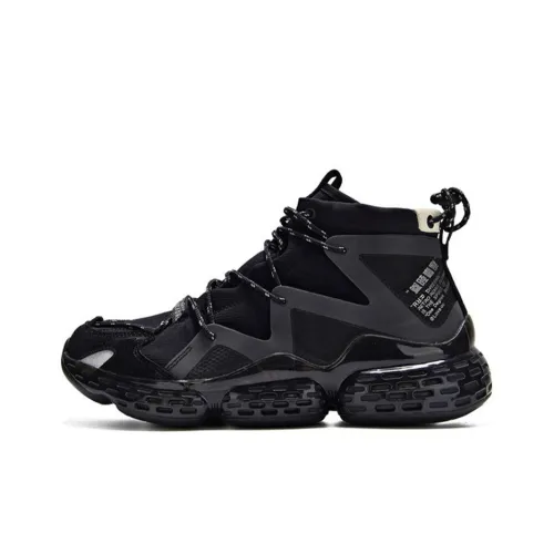 361° bajoing High Top Running Shoes Men's Black White
