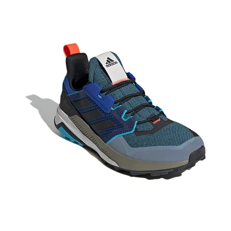 Adidas Terrex Trailmaker Low-Top Marathon Running Shoes Men's Blue Gray White-2