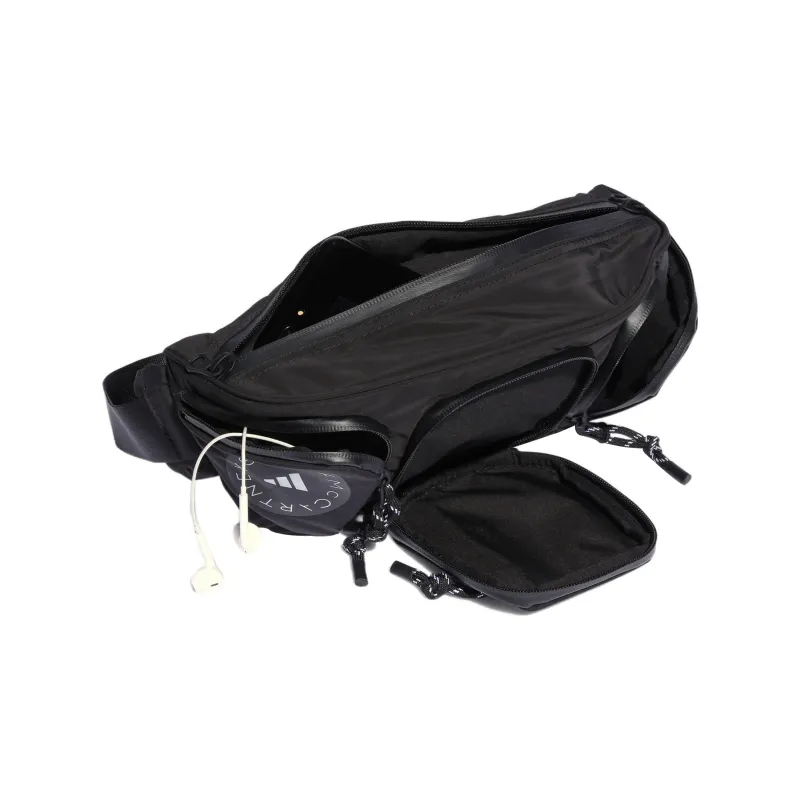 Adidas Stella McCartney Collaboration Polyester One Shoulder Crossbody Fanny Pack Regular Women's Black-3
