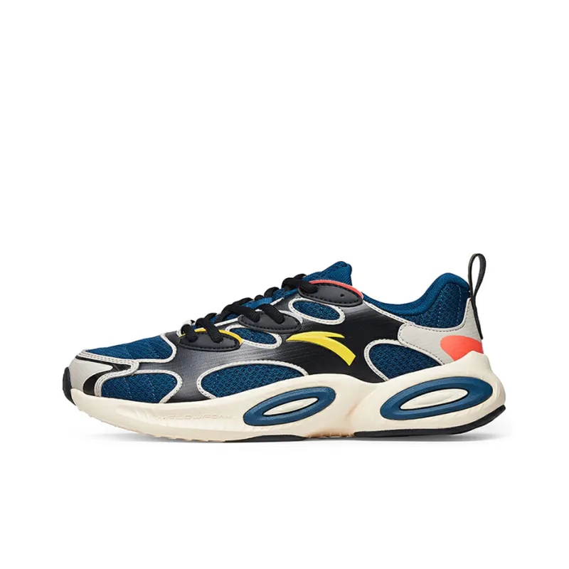 Anta Cushioning Low Top Running Shoes Men's Blue Black-0