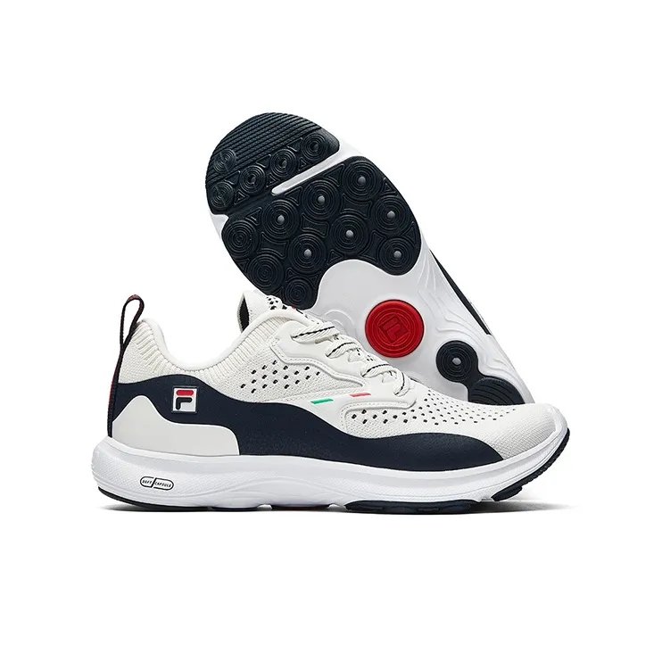 FILA Hyper Runner Cushioned Wear-Resistant Breathable Low-Top Running Shoes Women's Litchi White-4