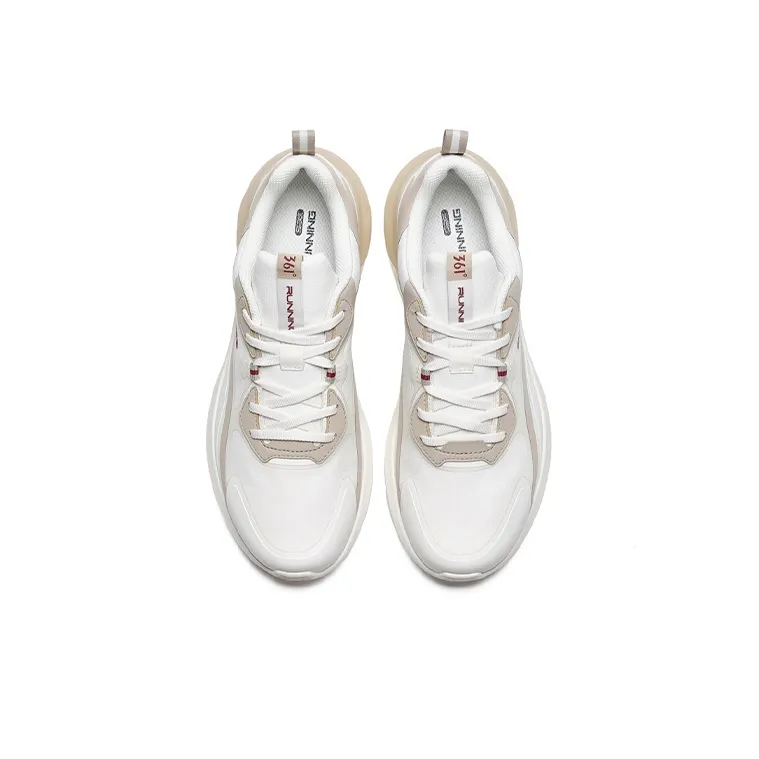 361° Low Top Running Shoes Men's White Umber-1