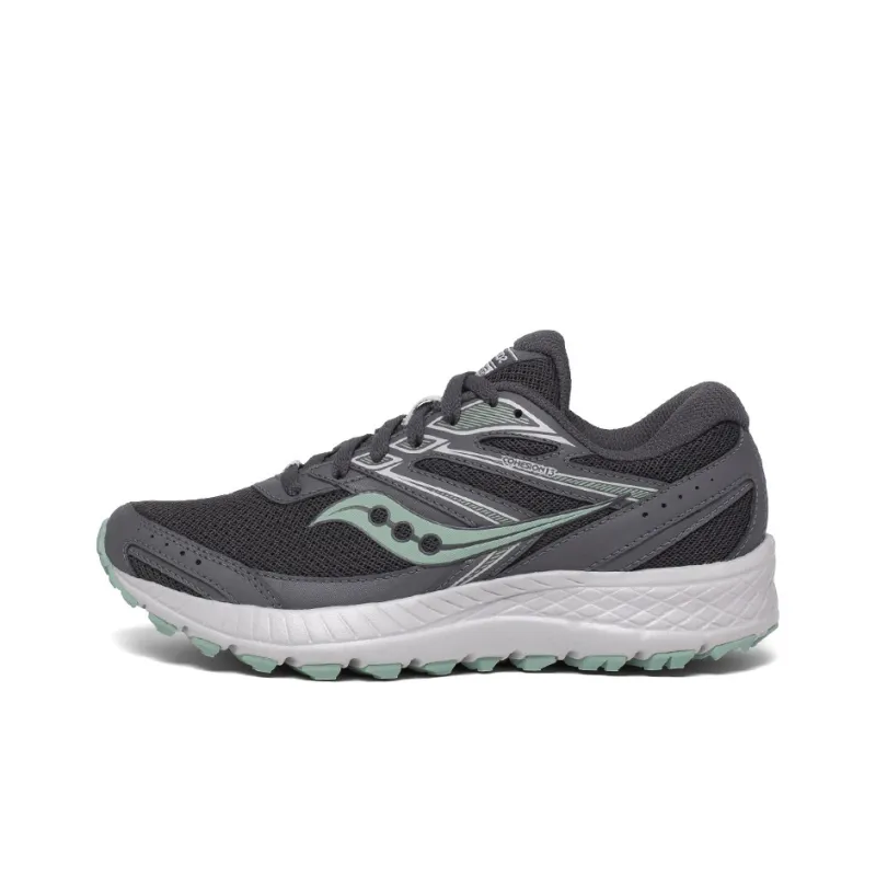 Saucony Cohesion 13 Running Shoes Women's Low-Top Dark Gray Mint Green-0