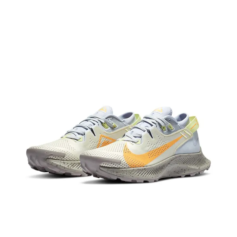 Nike Pegasus Trail 2 Pure Platinum Fossil Laser Orange Women's-2