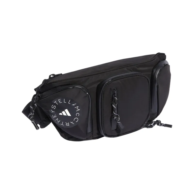 Adidas Stella McCartney Collaboration Polyester One Shoulder Crossbody Fanny Pack Regular Women's Black-1