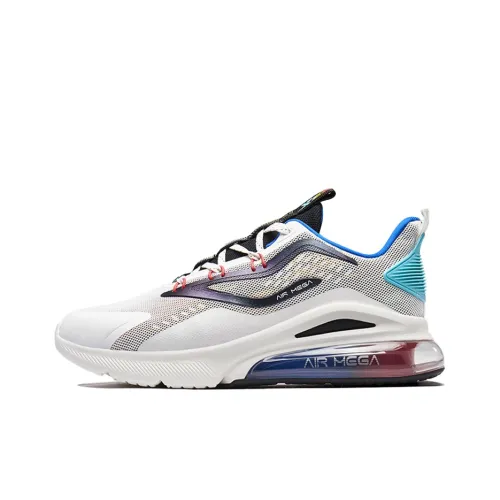 XTEP Cushioning Anti Slip And Wear Resistant Low Top Running Shoes Men's White Black Blue