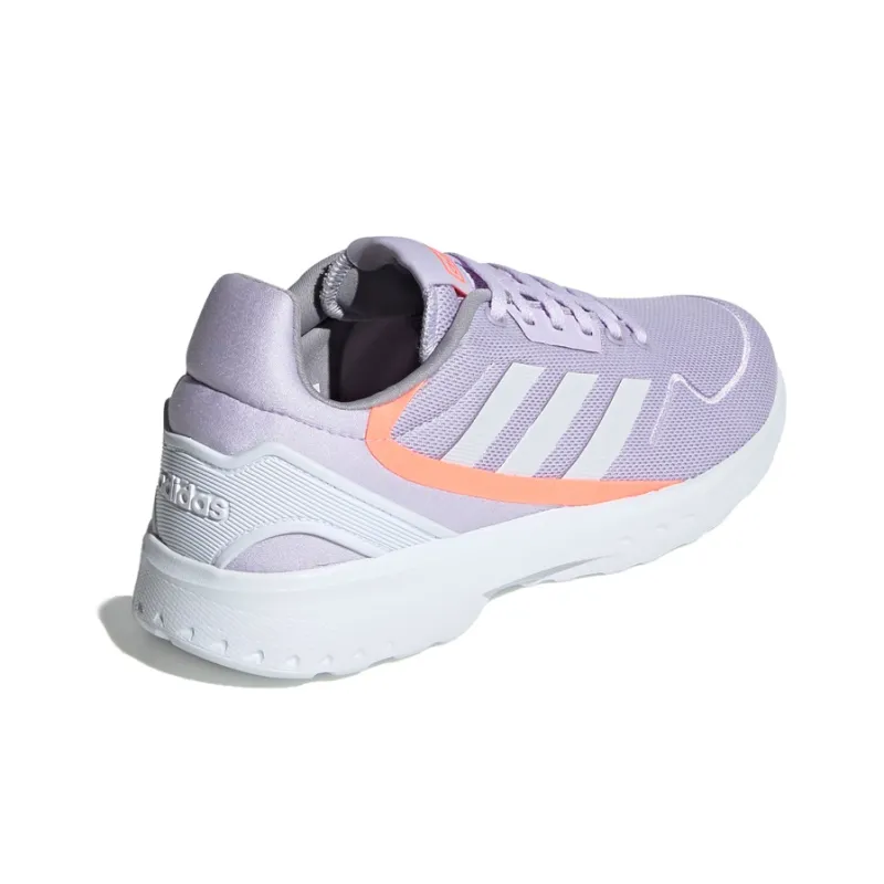 Adidas Slip-Resistant Low-Top Running Shoes Women's Purple Pink White-3