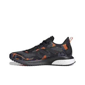 Adidas Supernova Cushioning Breathable Low-Top Marathon Running Shoes Men's Black