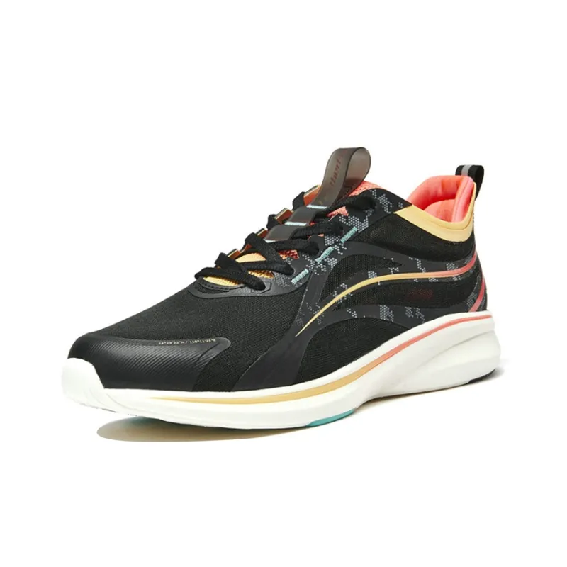 XTEP To Light 4.0 Slip Resistant, Abrasion Resistant, Breathable Low Top Running Shoes Women's Black Orange-1