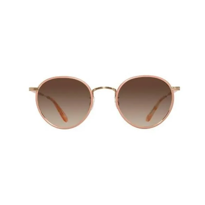 GARRETT LEIGHT Metal Round Sunglasses Unisex Pink-1