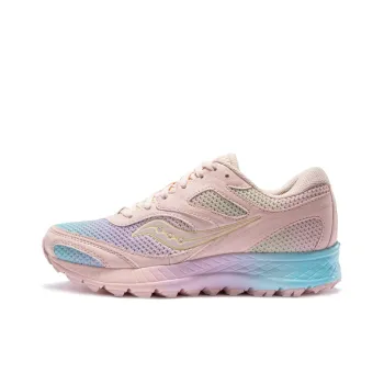 Saucony Cohesion Coagulation 12 Low Top Running Shoes Women's Pink Blue