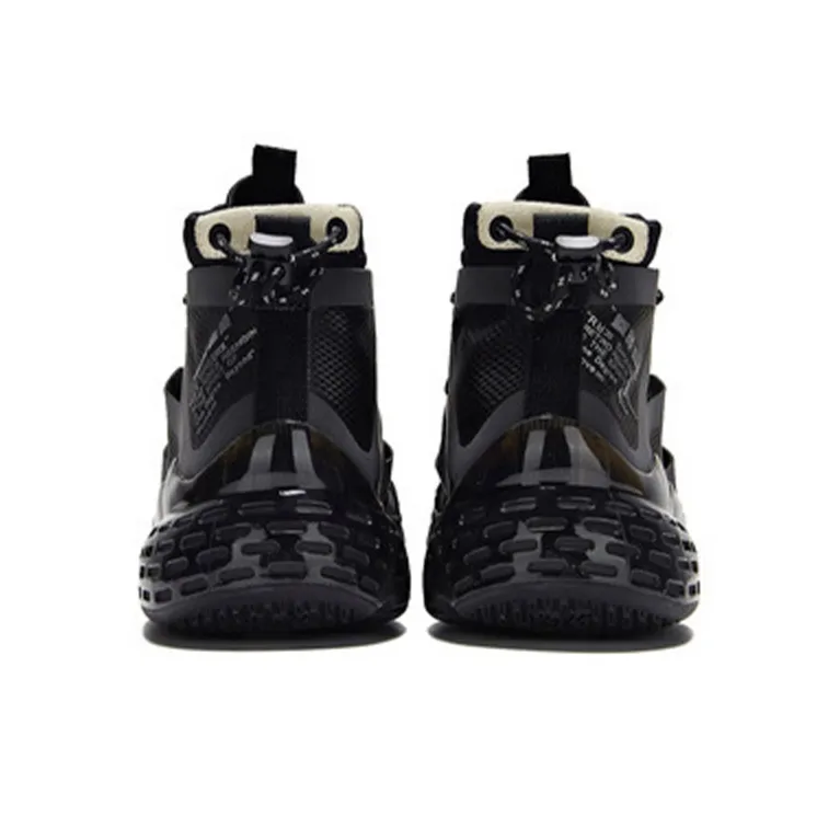 361° Cushioning High Top Running Shoes Men's Black White-3