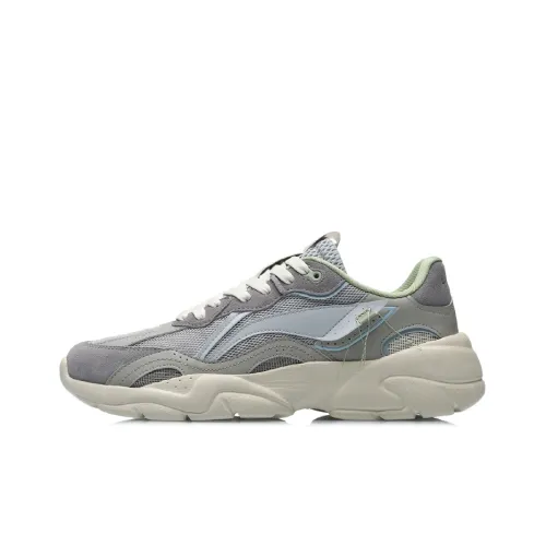 LINING Running Shoes Unisex Low-Top Camel Gray