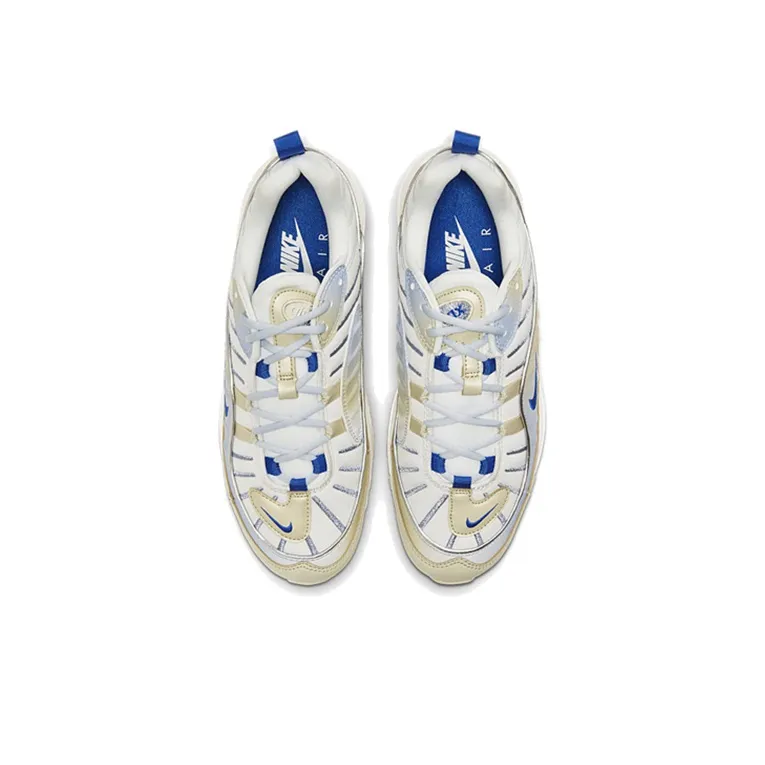 Nike Air Max 98 Lx Gold Royal Blue Women's-3