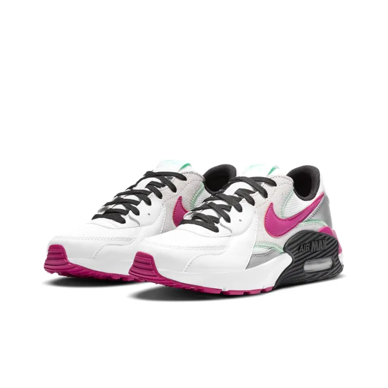 Nike Air Max Excee Running Shoes Women's Low Top White/Silver/Purple-2