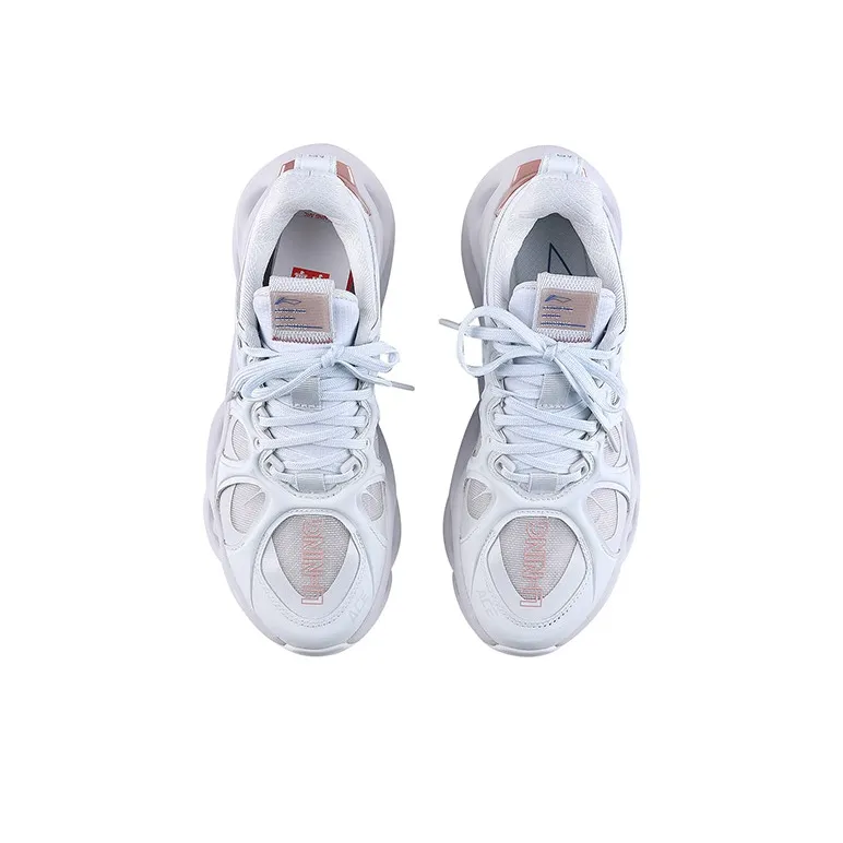 LiNing Arc ACE Cushioning Low-Top Running Shoes Women's White-3