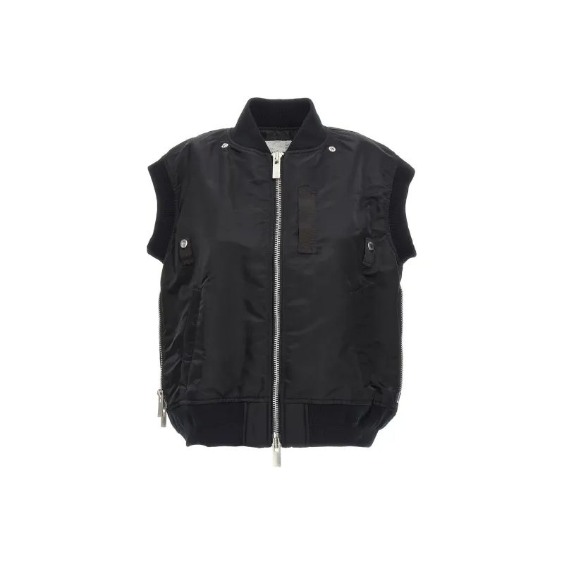 Sacai Zip Up Twill Blouson Jacket-2