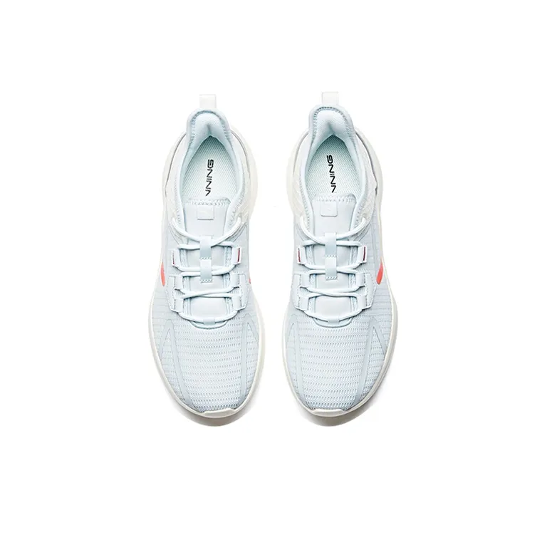 Anta Running Collection Cushioned Slip-Resistant Abrasion-Resistant Low-Top Running Shoes Men's Gray White-2