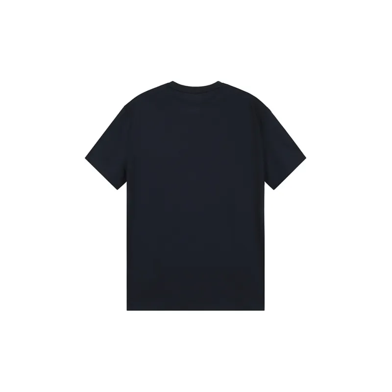 ARMANI EXCHANGE Letter Print Crew Neck Short Sleeved T Shirt T Shirt Men's Marine Blue-1