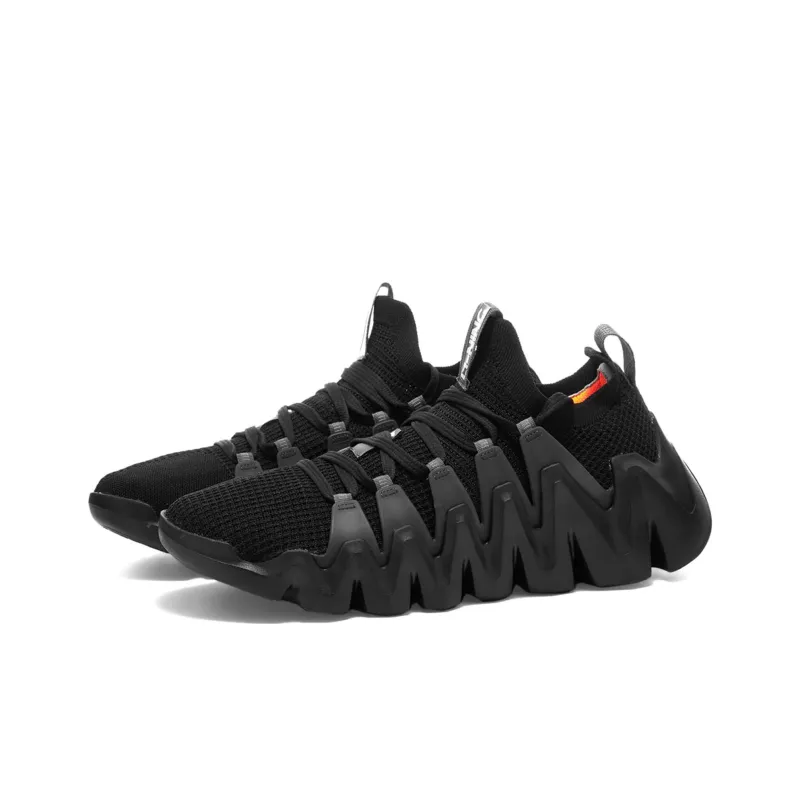 LiNing Crazy Run X3 Anti Slip Wear Resistant Low Top Running Shoes Men's Black-2