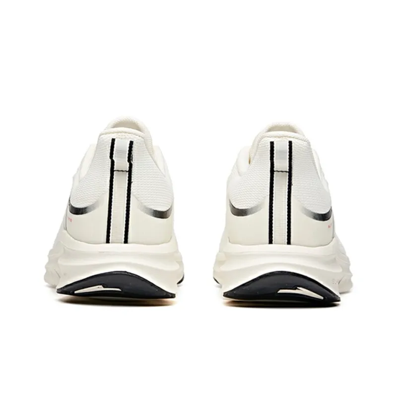 Anta Cushioned Wear Resistant Breathable Low Top Running Shoes Men's White-4