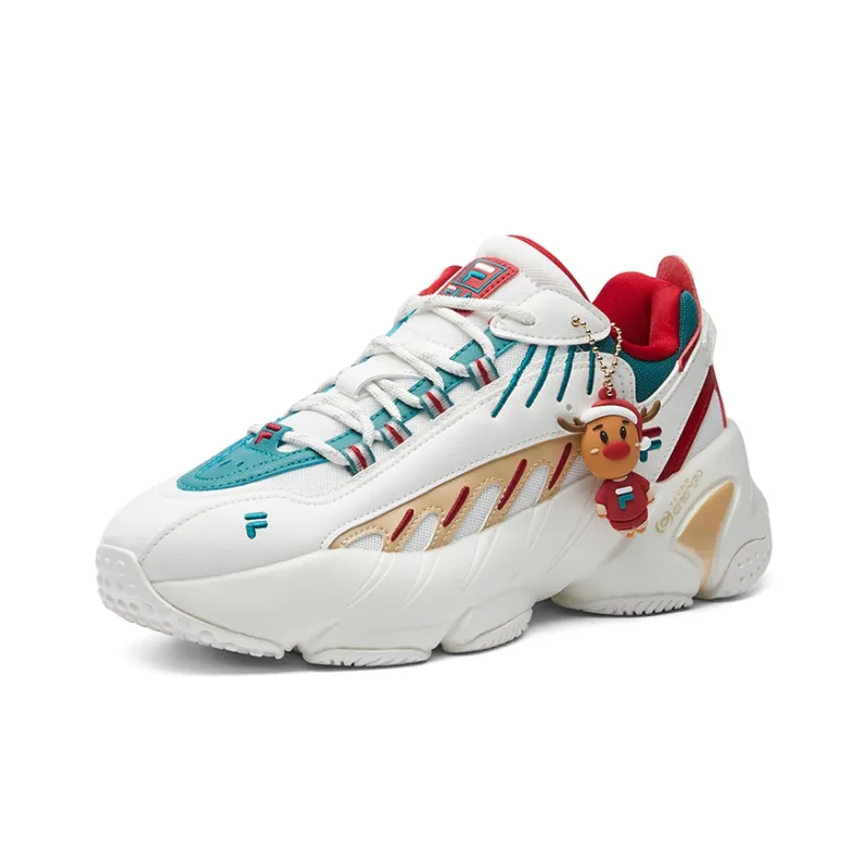 FILA Ade Xms Low Top White/Green/Red Women's-1