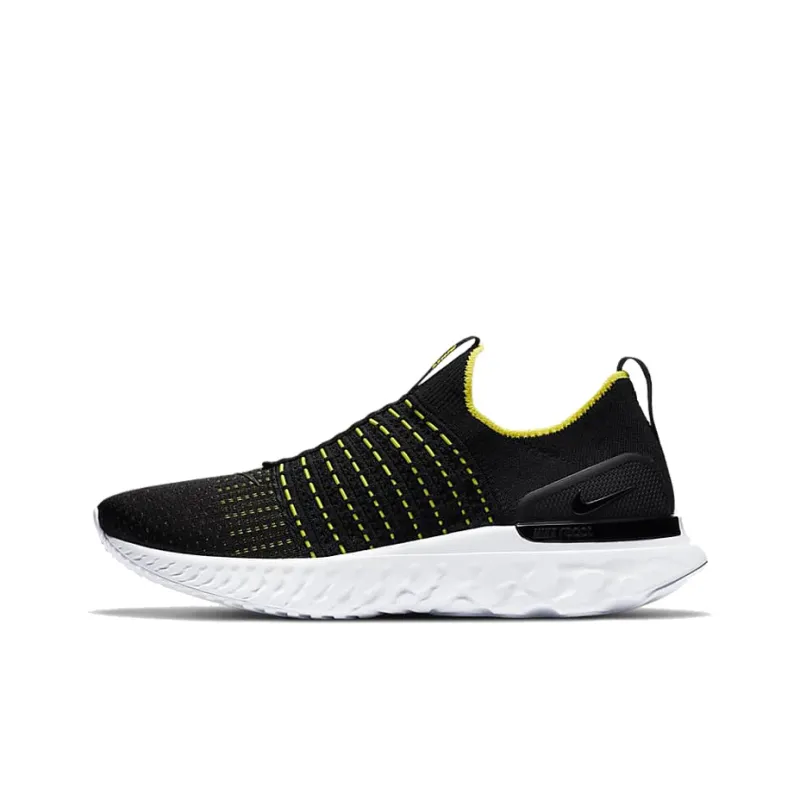 Nike React Phantom Run Flyknit 2 Black Sonic Yellow-0