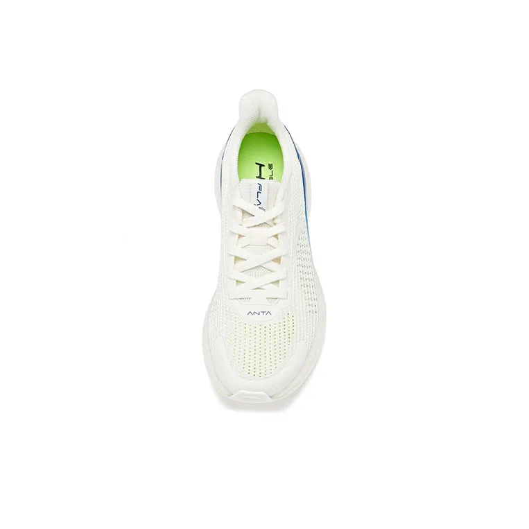 Anta Cushioning Anti-Slip And Wear-Resistant Lightweight Rebound Low-Top Running Shoes Men's White Blue-3