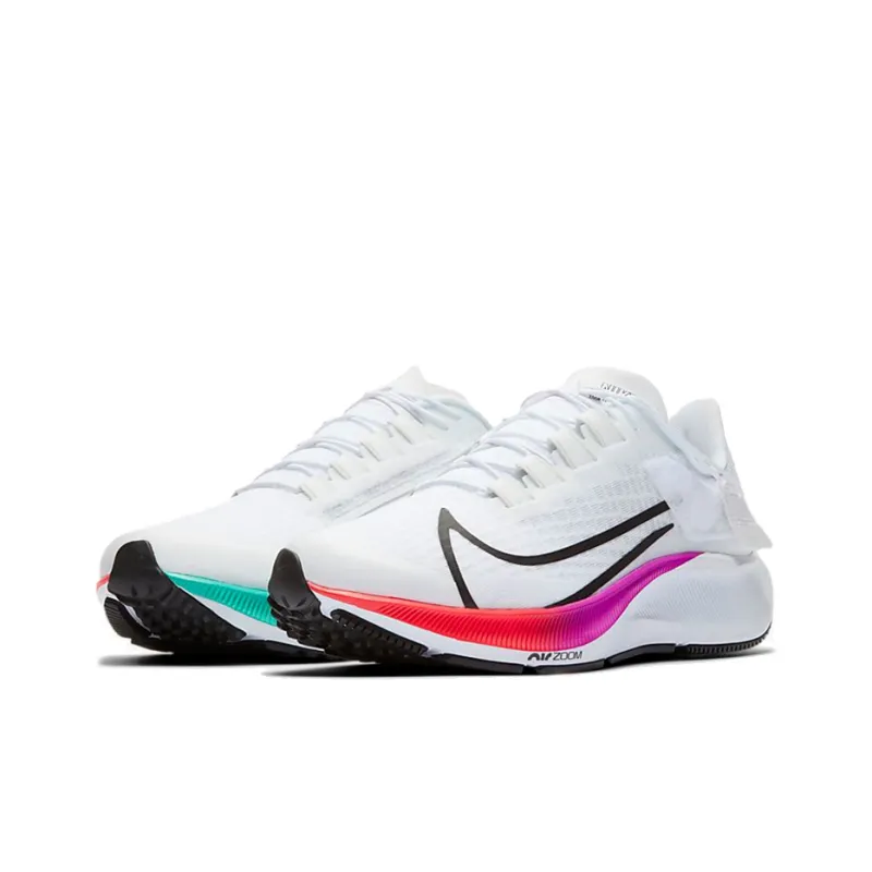 Nike Air Zoom Pegasus 37 FlyEase White Multi Color Women's-2