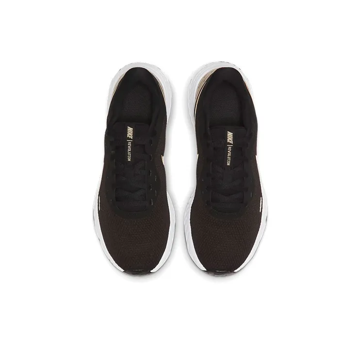 Nike Revolution 5 Premium 'Black Metallic Gold' Women's-3