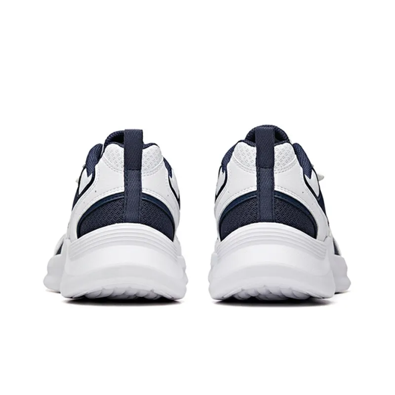 Anta Cushioning, Abrasion Resistant, Breathable, Lightweight Low Top Running Shoes Men's White Blue Red-3