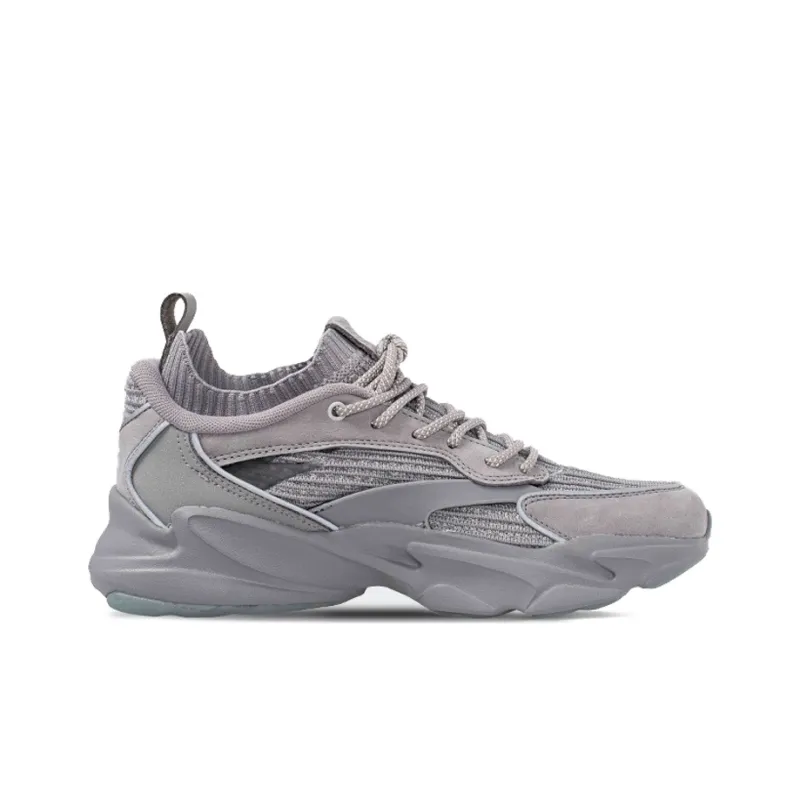 Kiks x Anta Durable Breathable Low-Top Running Shoes Men's Gray-1
