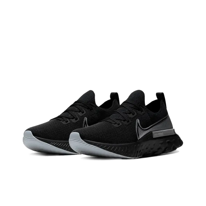 Nike React Infinity Run Black Metallic Silver-2