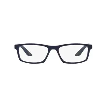 PRADA Metal Rectangular Eyeglass Frames Men's Blue