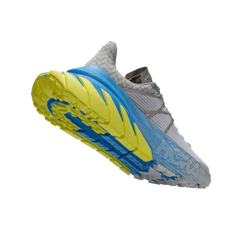 HOKA ONE ONE Tennine Non-slip Lightweight Low-Top Running Shoes Men's Gray Blue-3
