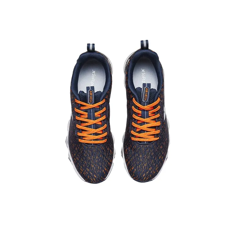 XTEP Generation 1 Air Cushion Cushioned Slip Resistant Low Top Running Shoes Men's Orchid Orange-1