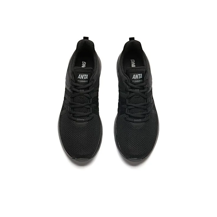 Anta Breathable Lightweight Low-Top Running Shoes Men's Black-2