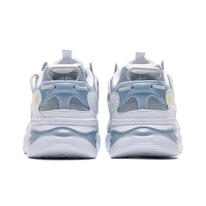 361° Dragon Eyes Dragon Gaze Cushioning Anti Slip And Wear Resistant Low Top Running Shoes Women's White Blue-3