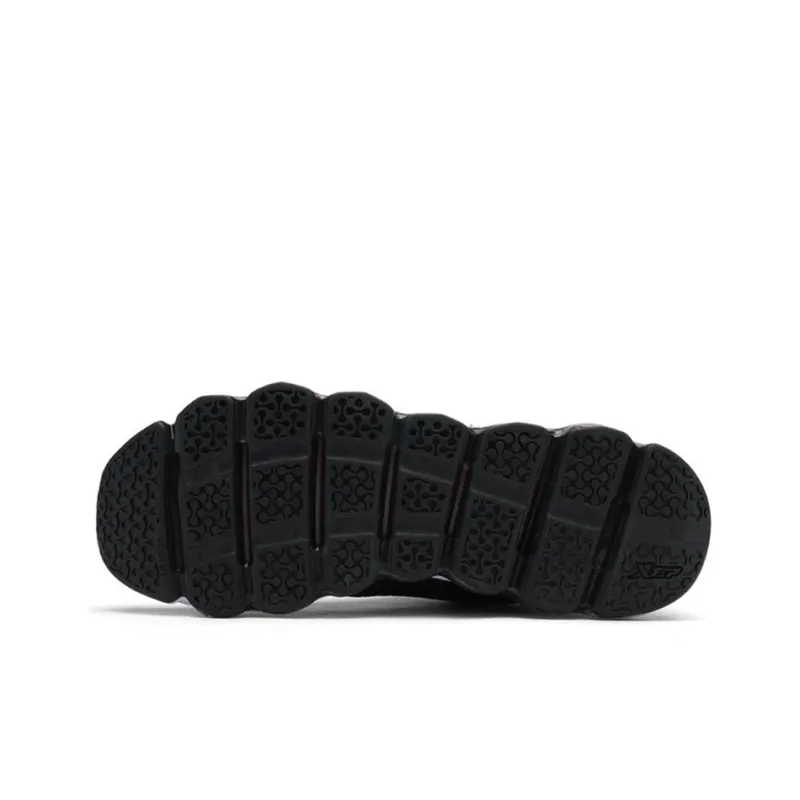 XTEP Generation 1 Air Cushion Low Top Running Shoes Men's Black Gold Casual Air Cushion Sports-3