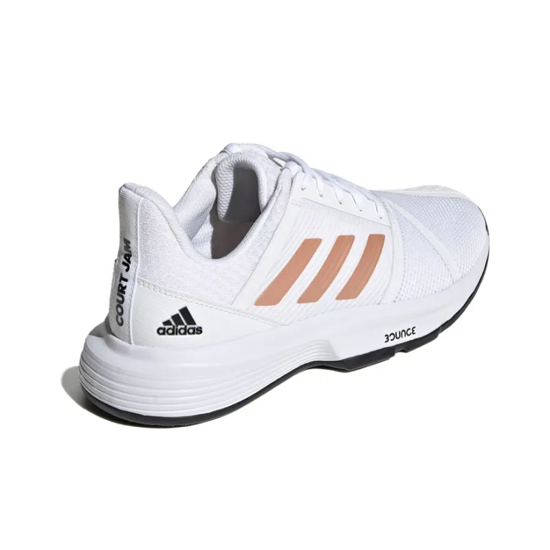 Adidas Court Jam Bounce Shoes White/Black Women's-3