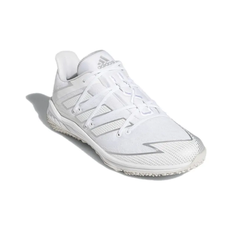 Adidas Adizero Afterburner Turf 'White Silver Metallic'-2