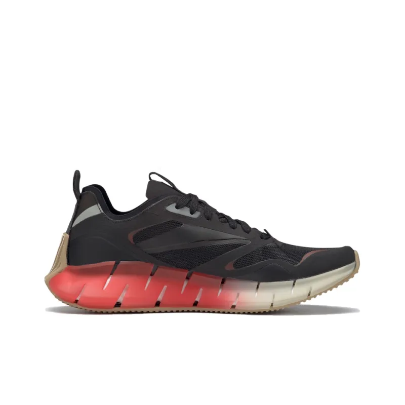 Reebok Zig Kinetica Horizon Black Maroon Women's-1