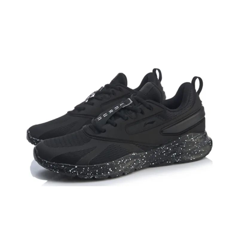 LiNing Cushioning Lightweight Slip Resistant Low Top Running Shoes Men's Standard Black-2