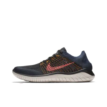 Nike Free Rn Flyknit 2018 Black Flash Crimson Orange Peel