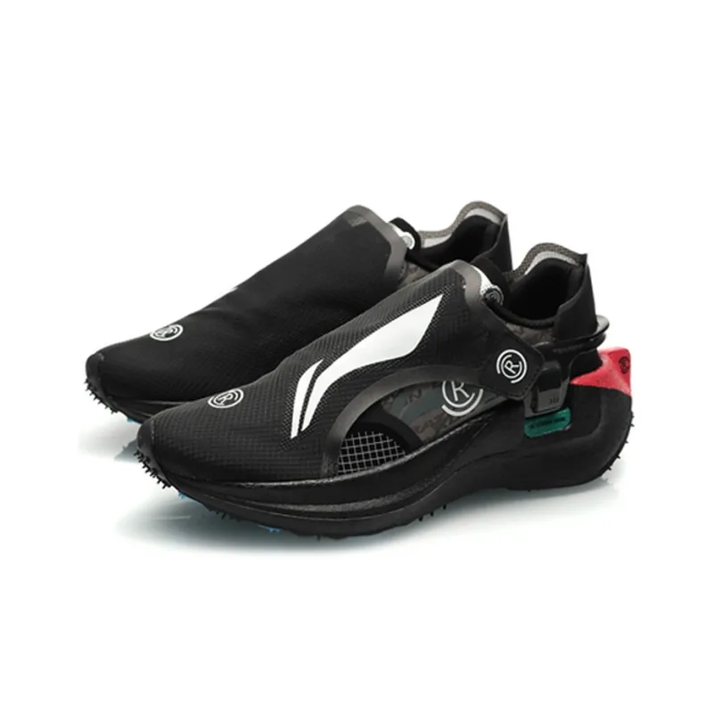 LiNing Low Top Running Shoes Men's Black-2