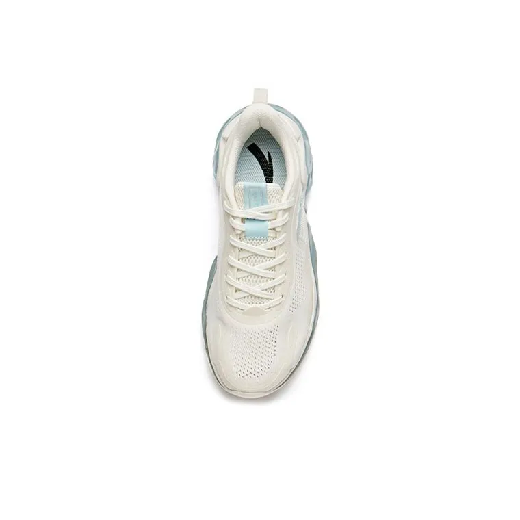 Anta A Jelly A jelly Anti Slip Wear Resistant Low Top Running Shoes Women's Blue White-3