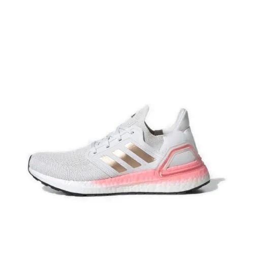 Adidas Ultra Boost 20 White Copper Flash Red Women's