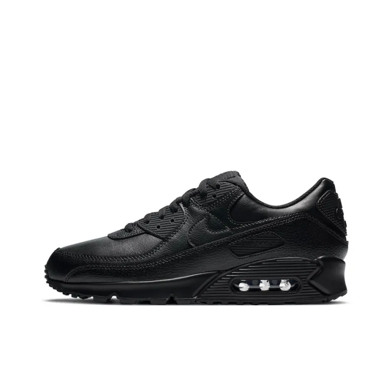 Nike Air Max 90 Leather Triple Black-0